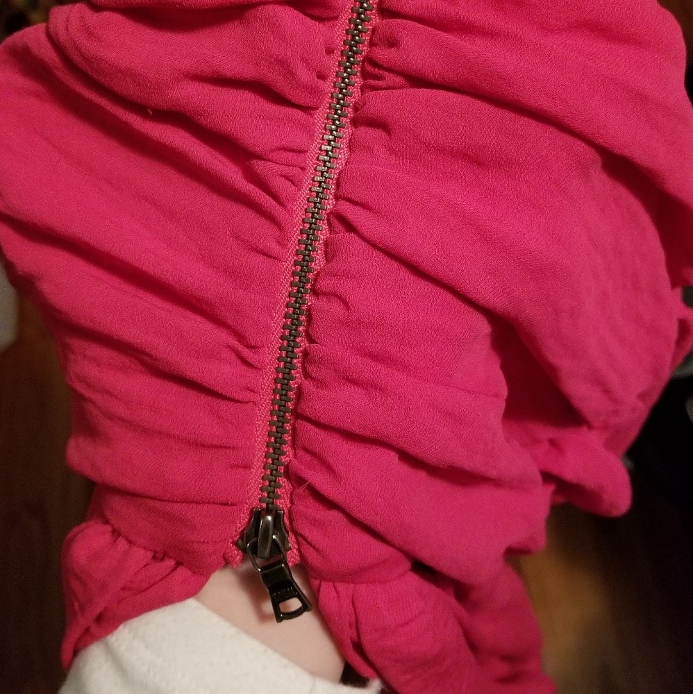 Alice + Olivia Pink Ruched Detail Dress - Picture 4 of 7